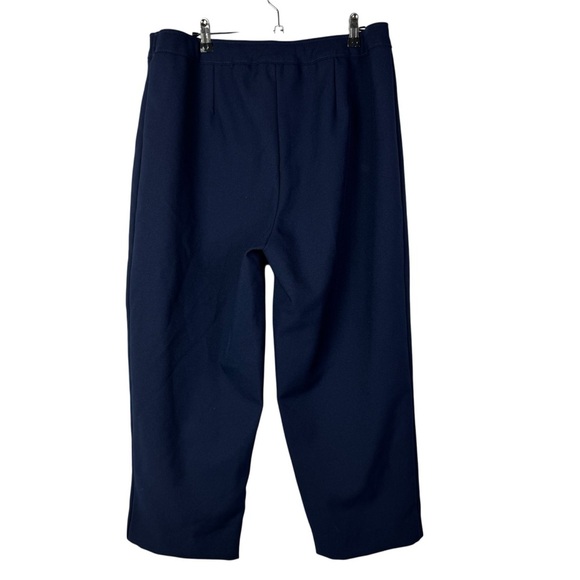 Bend Over Petite Navy Blue Crop Pull On Dress Pants 16P - Picture 2 of 4